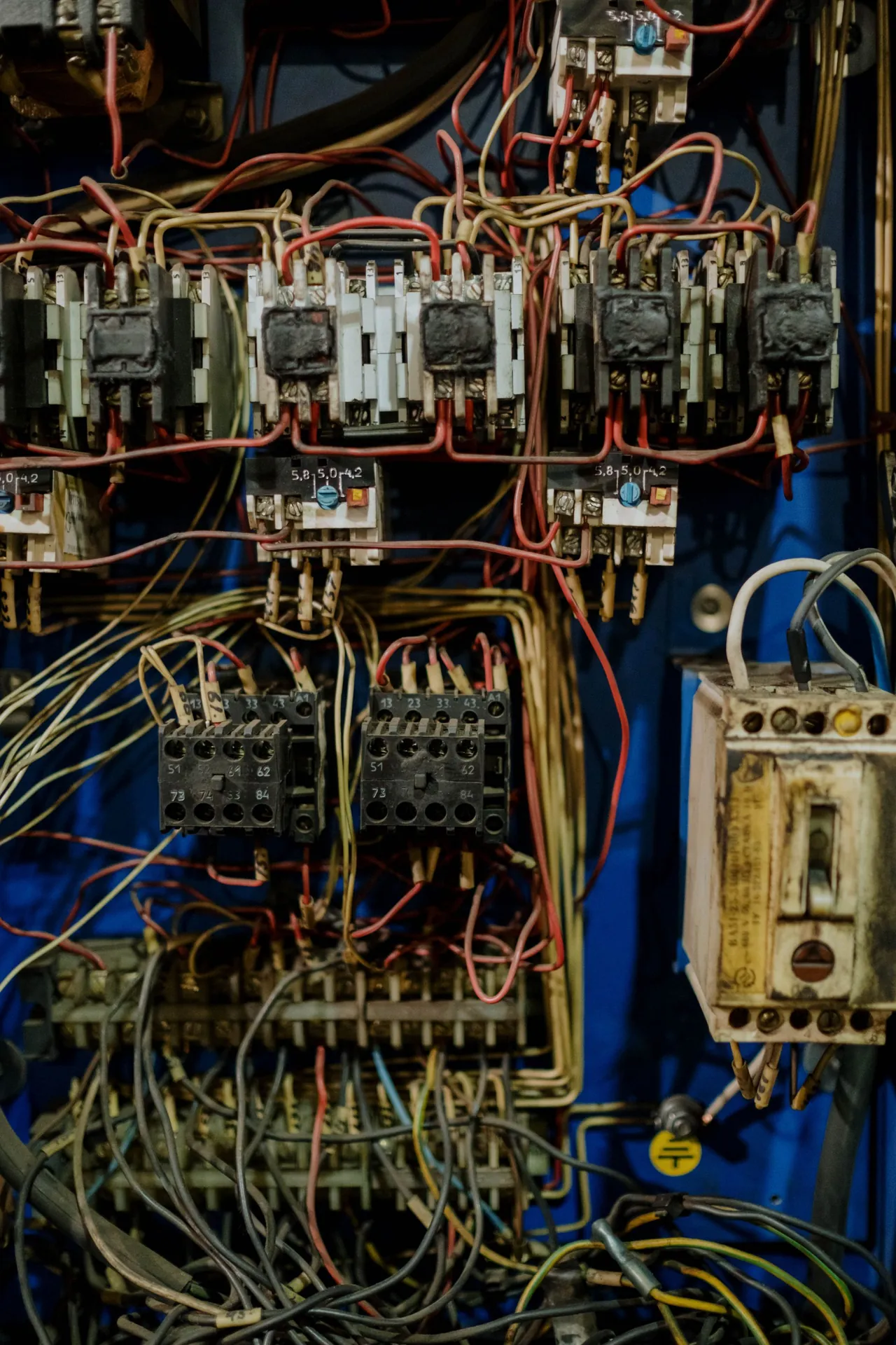 Electrical conductors terminated on busbar