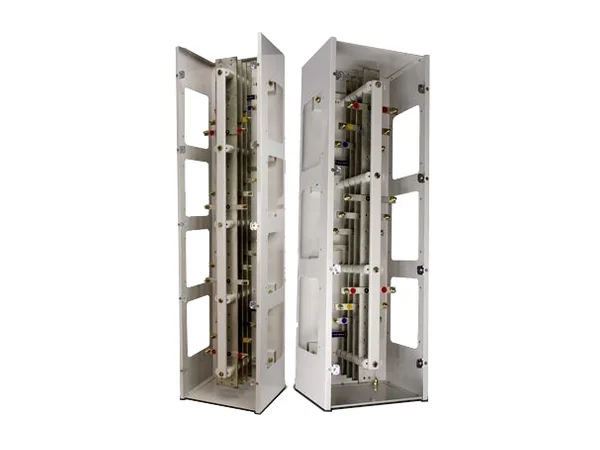 Busbar chamber with the cover removed