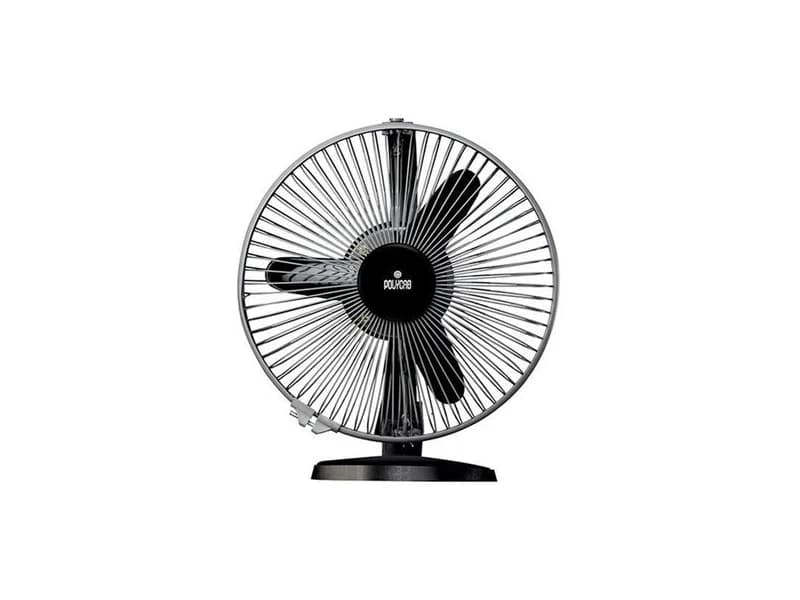 Polycab 225 mm compact table fan in black