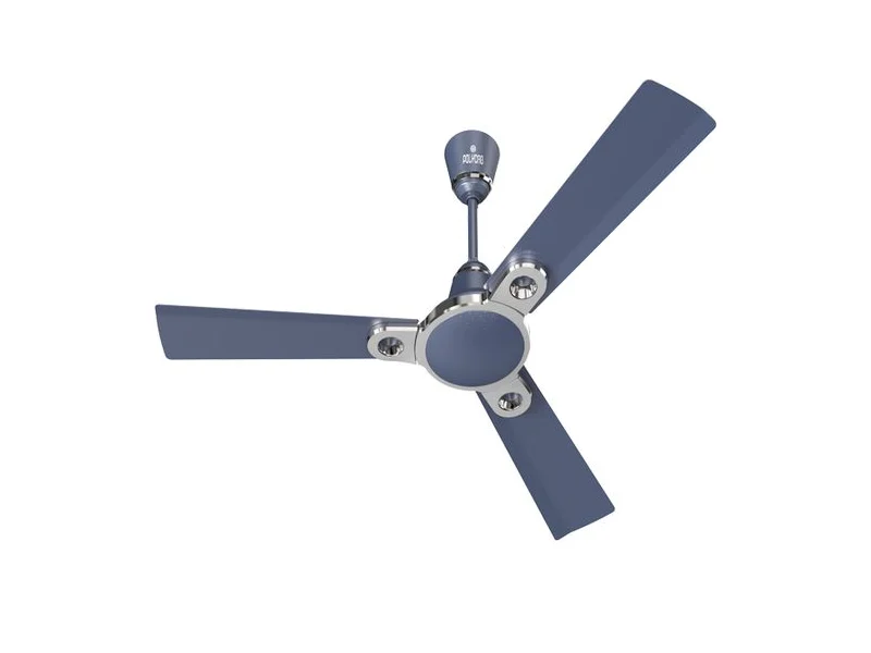 Polycab Eleganz decorative ceiling fan in dark blue