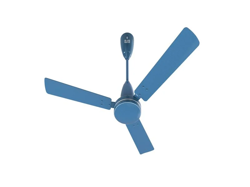 Polycab Vital high-air-delivery ceiling fan in pearl blue
