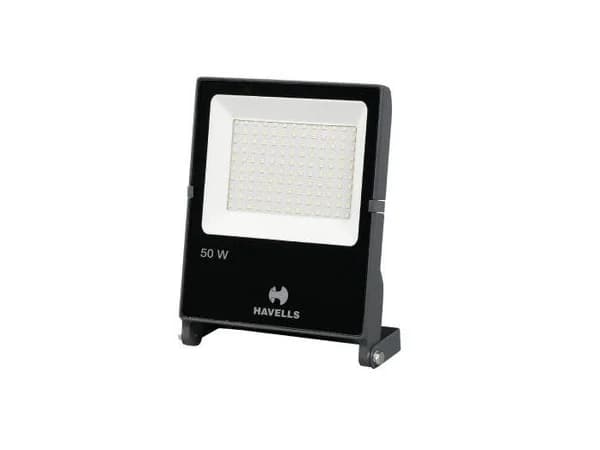 LED floodlight on a mounting bracket