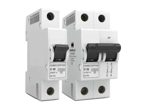 Miniature circuit breakers, single and double pole