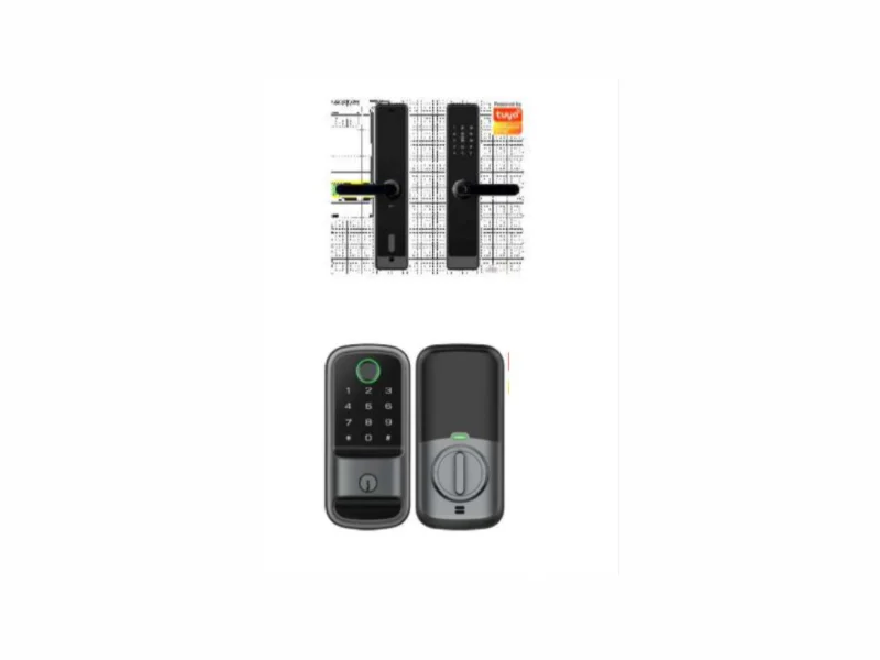 Hohm smart door lock with biometric and keypad entry