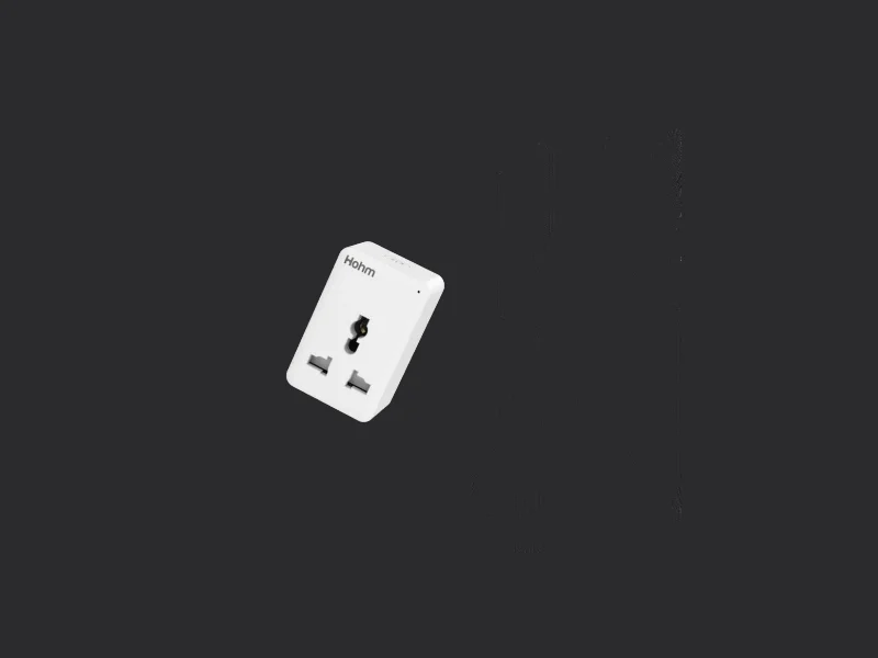 Hohm Wi-Fi smart plug with energy metering